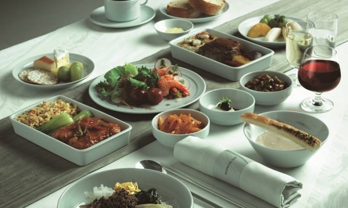 Suất ăn hạng Thương gia trên chuyến bay Korean Air
