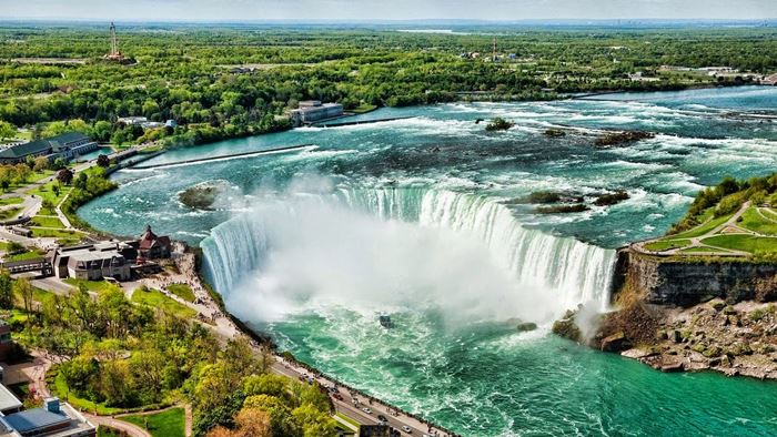 Thác Niagara một trong 10 thác nước hùng vĩ nhất thế giới
