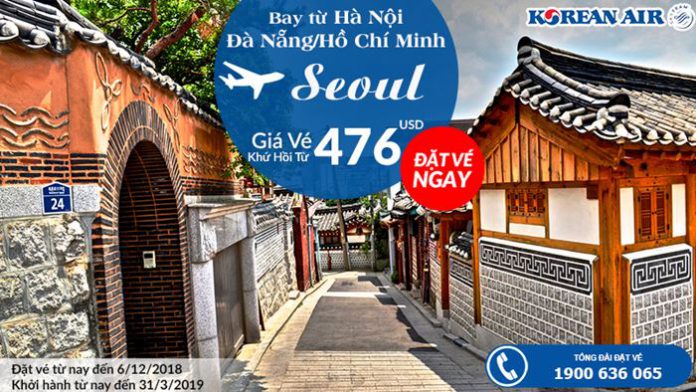 Chỉ 476 USD vé máy bay khứ hồi trải nghiệm Seoul