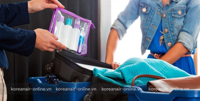Quy định vận chuyển chất lỏng của Korean Air