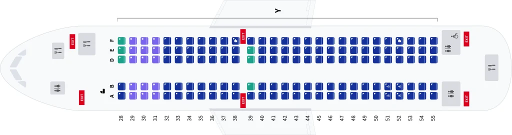 Sơ đồ ghế ngồi Airbus A220-300