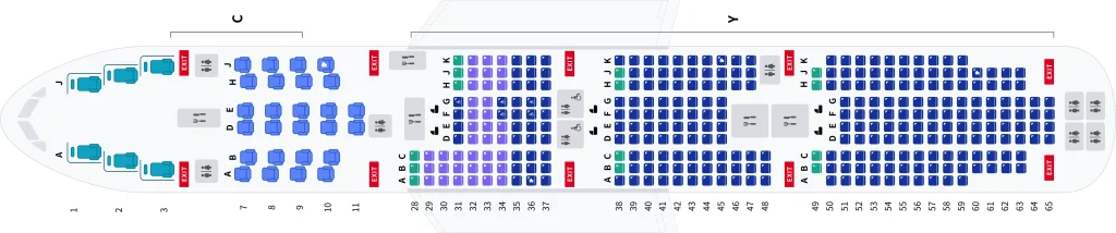 Sơ đồ ghế ngồi Boeing 747