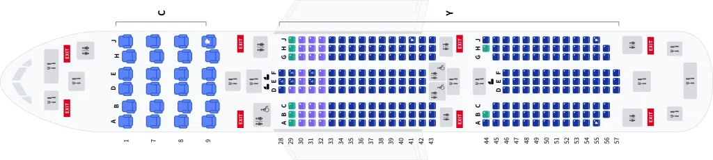 Sơ đồ ghế ngồi Boeing B787