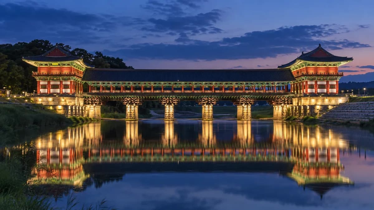Cầu Woljeonggyo ở Gyeongju: lịch sử, góc ngắm và cách lên lịch